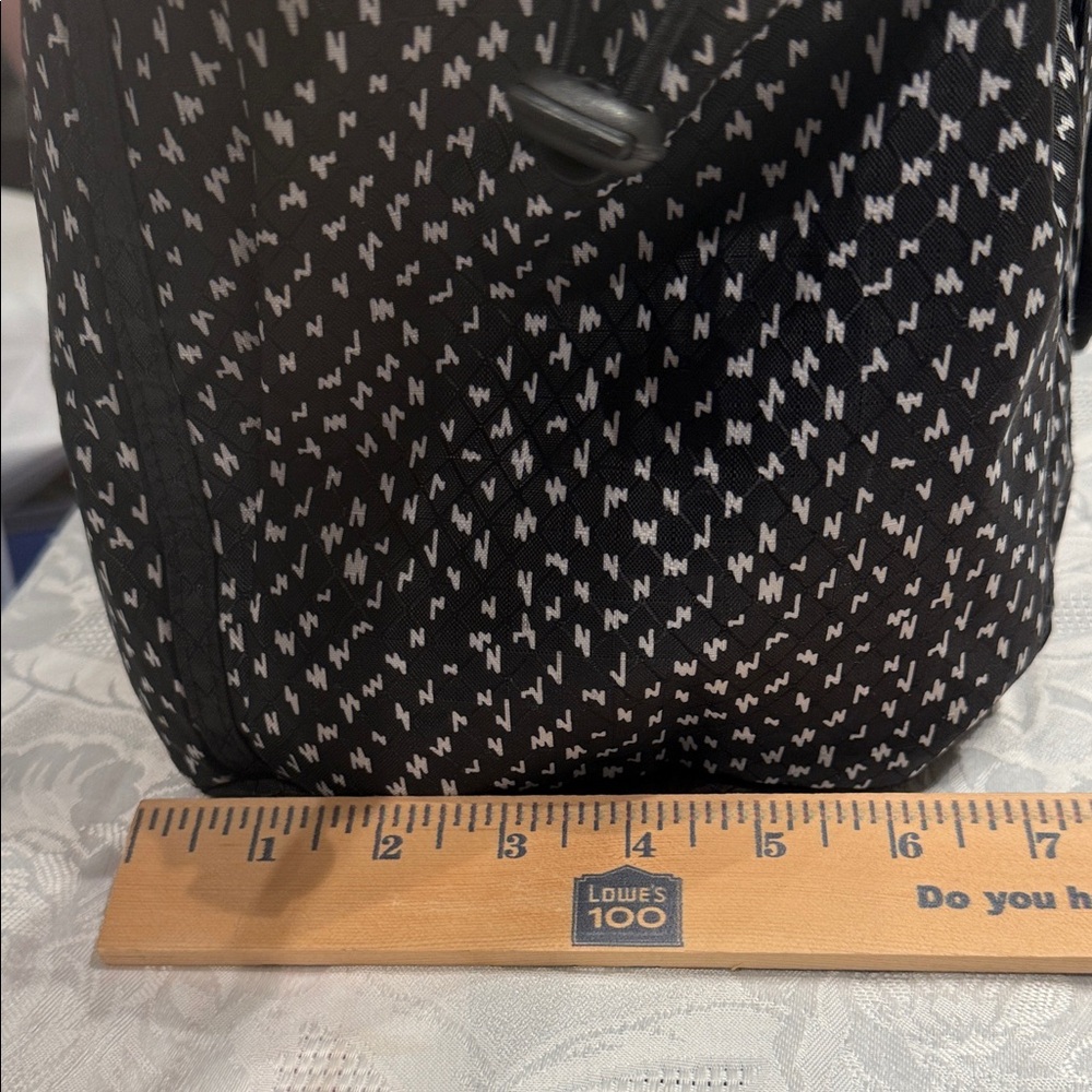 Thirty-One Gifts Utility Tote bag with a black and white pattern - Picture 7 of 15